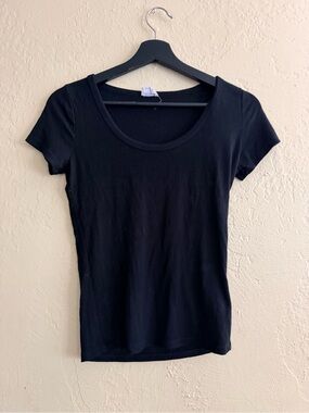 Cotton On Black Scoop Neck Short Sleeve Tee